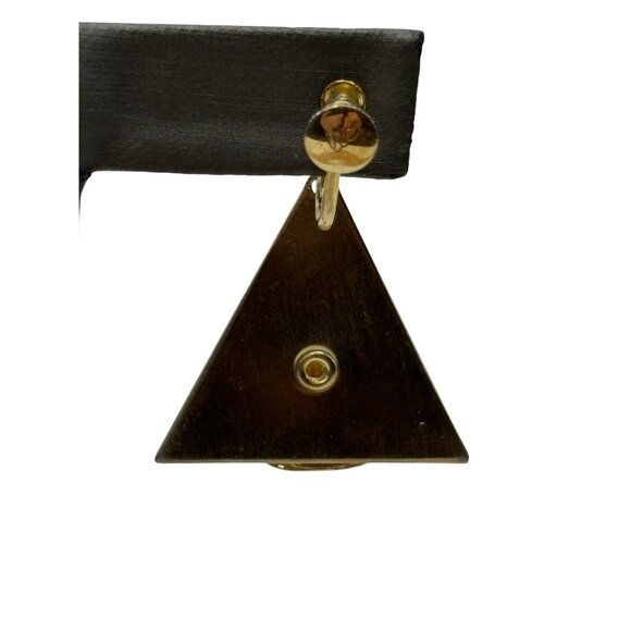 Alice Vintage Earrings Comedy & Tragedy Drama Theatre Masks Gold Tone Screw Back - Picture 11 of 16